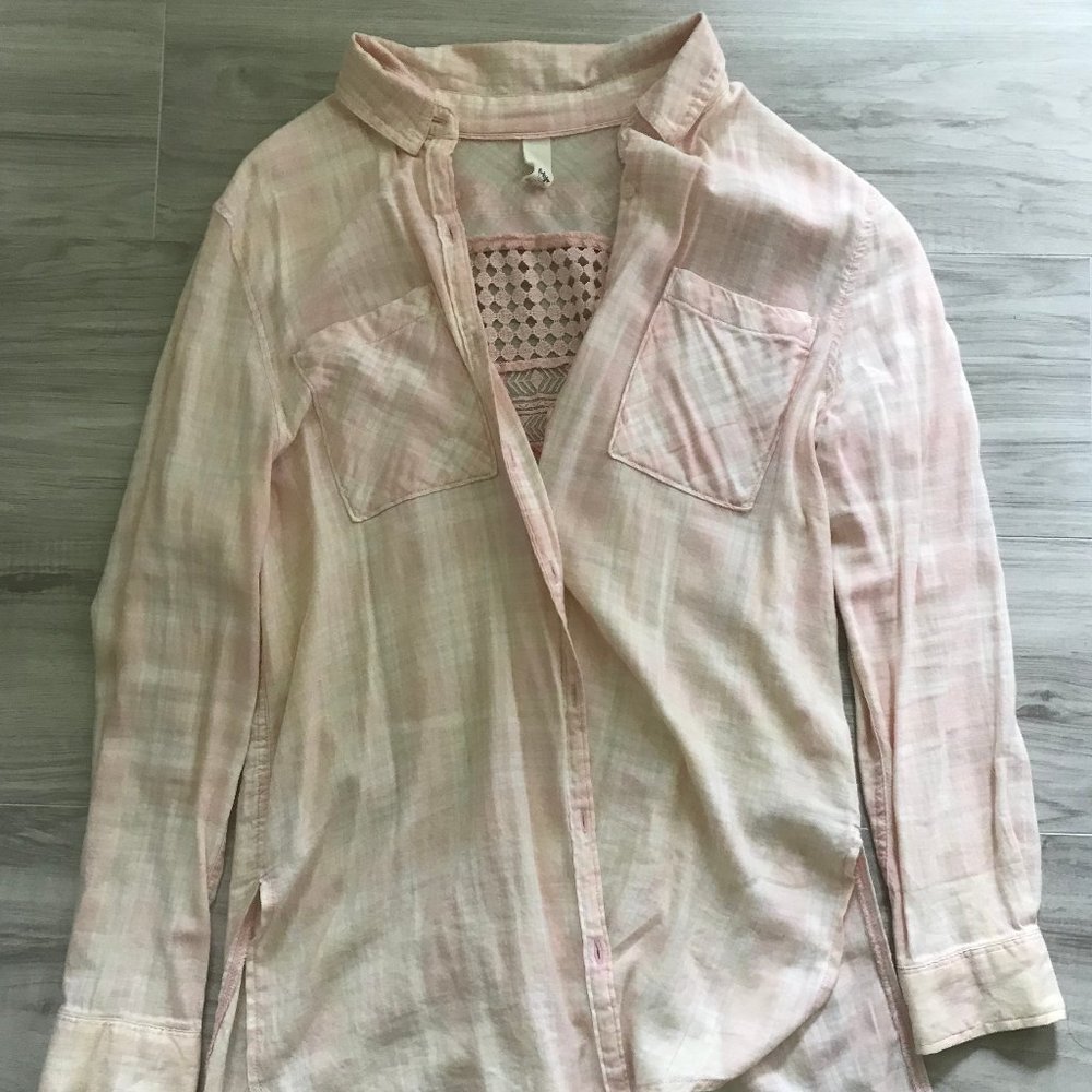 Tokyo Darling Pastel Pink Plaid Shirt